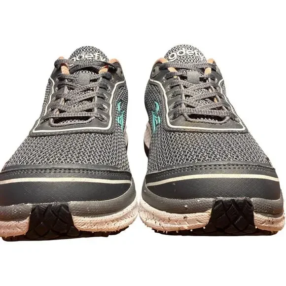 GRAVITY DEFYER Gdefy Mighty Walk Women's 9 Gray Salmon Shoes Comfort Sneakers - Picture 6 of 13